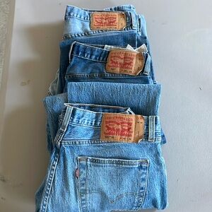 3 pair Men’s Levi 501’s 34x34